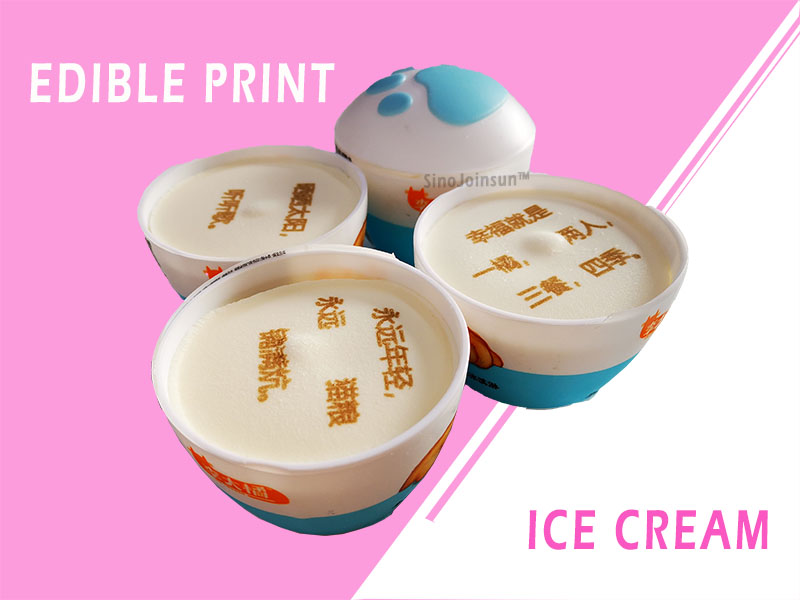 Impresión comestible de heladería, impresora comestible de Sinojoinsun