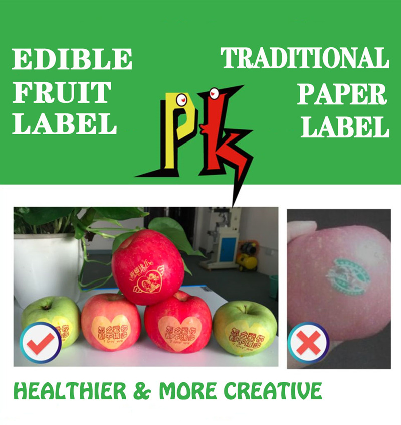 Etiqueta de la fruta comestible - impresora de frutas_800