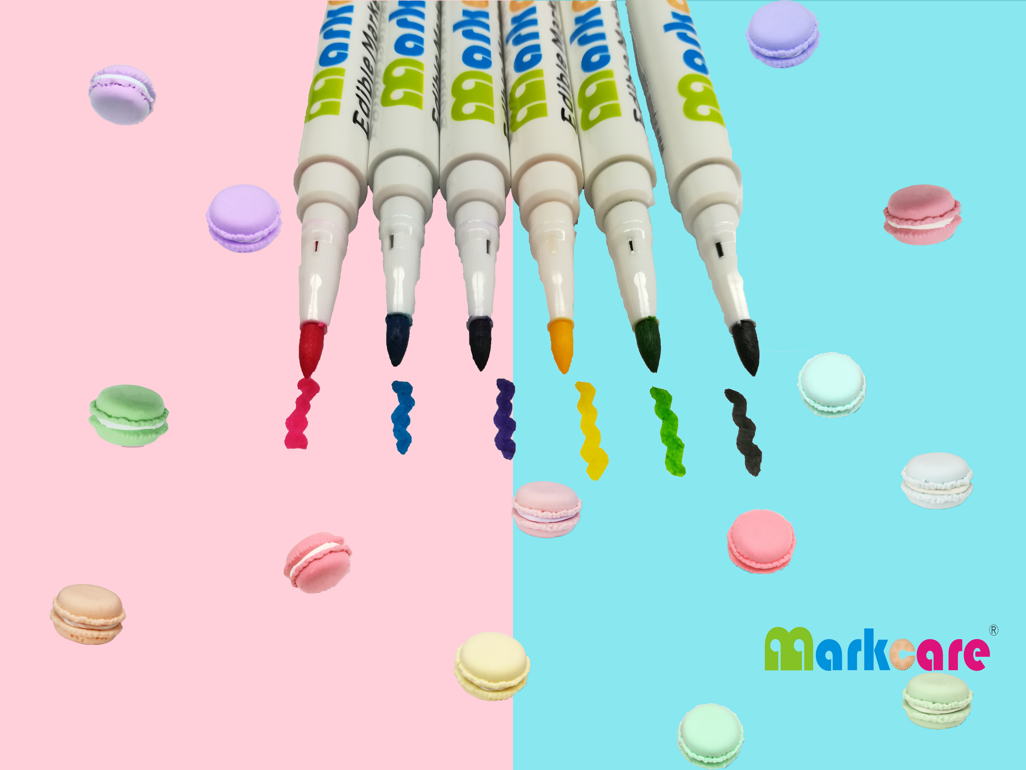 marcadores comestibles