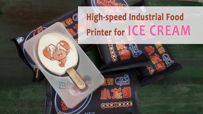 Impresora de tinta comestible de helado